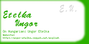 etelka ungor business card